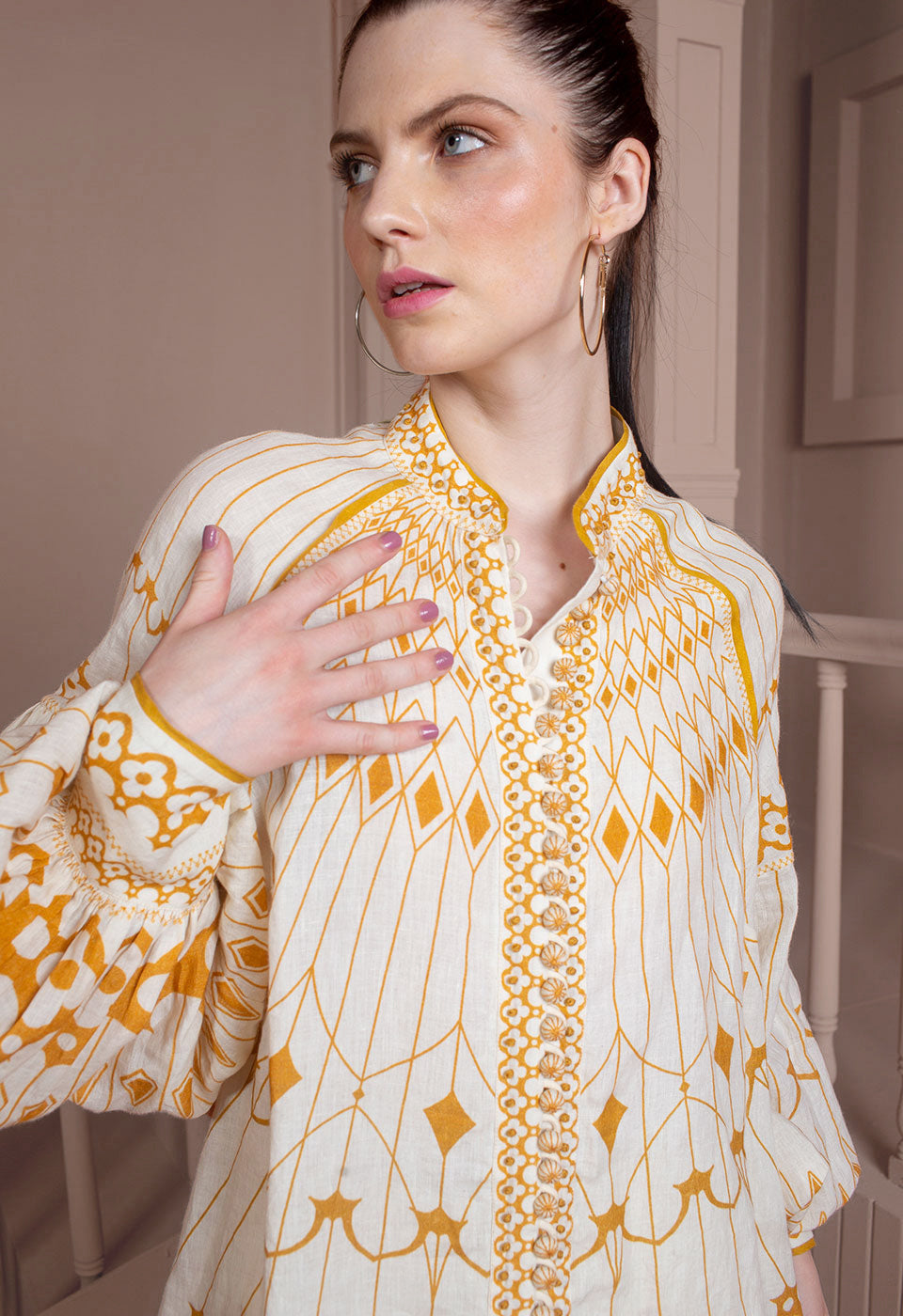 PIA TOP Scarlett Poppies Tops