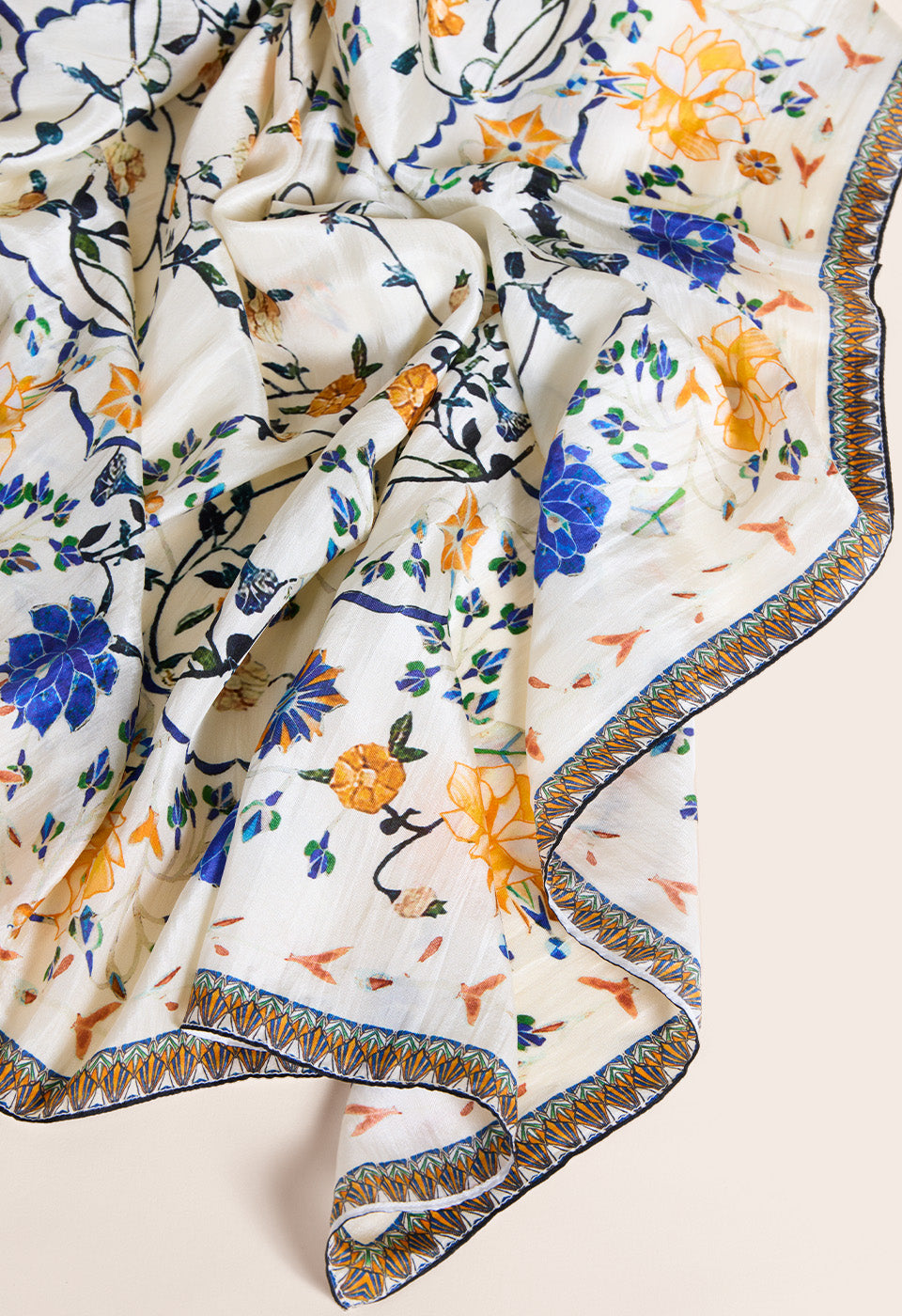 In Full Bloom Silk Scarf Scarlett Poppies Scarfs