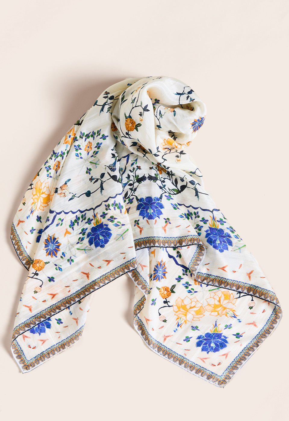 In Full Bloom Silk Scarf Scarlett Poppies Scarfs