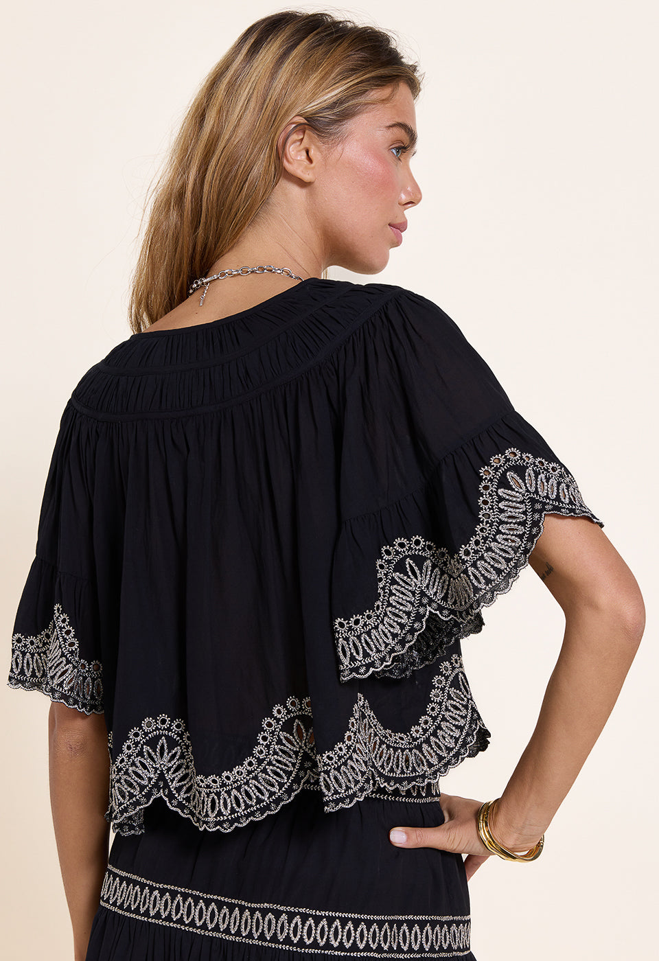 Anaya Top Scarlett Poppies Tops