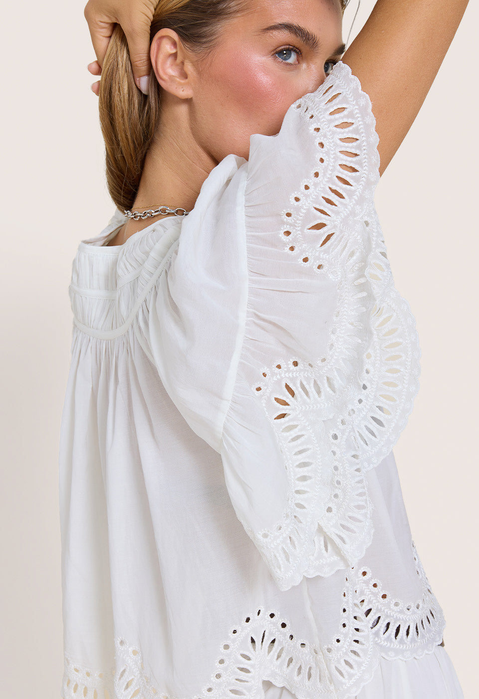 Anaya Top Scarlett Poppies Tops