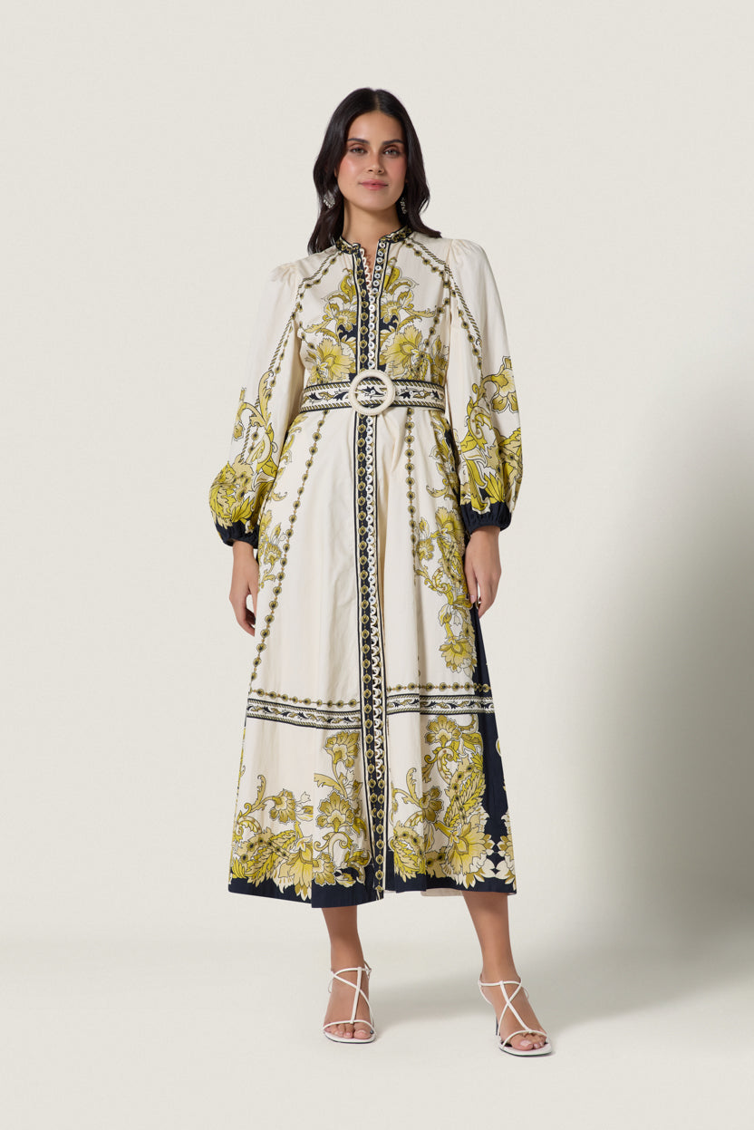 BAROQUEEN FLORAL DRESS