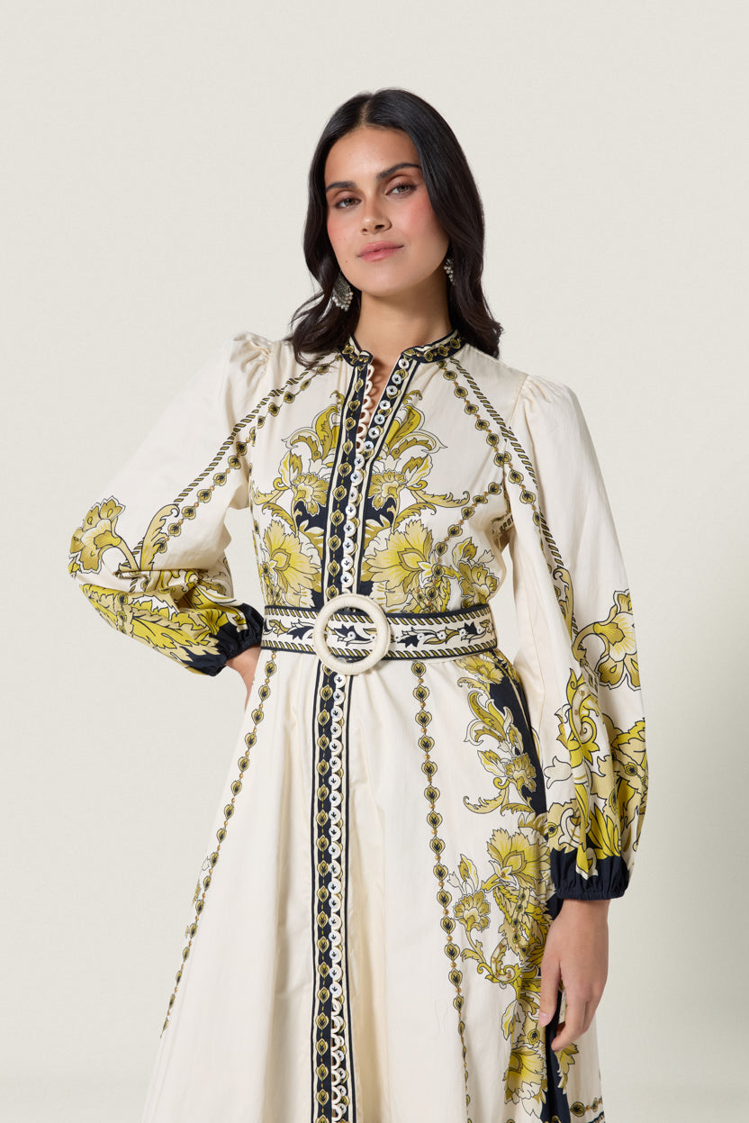 BAROQUEEN FLORAL DRESS