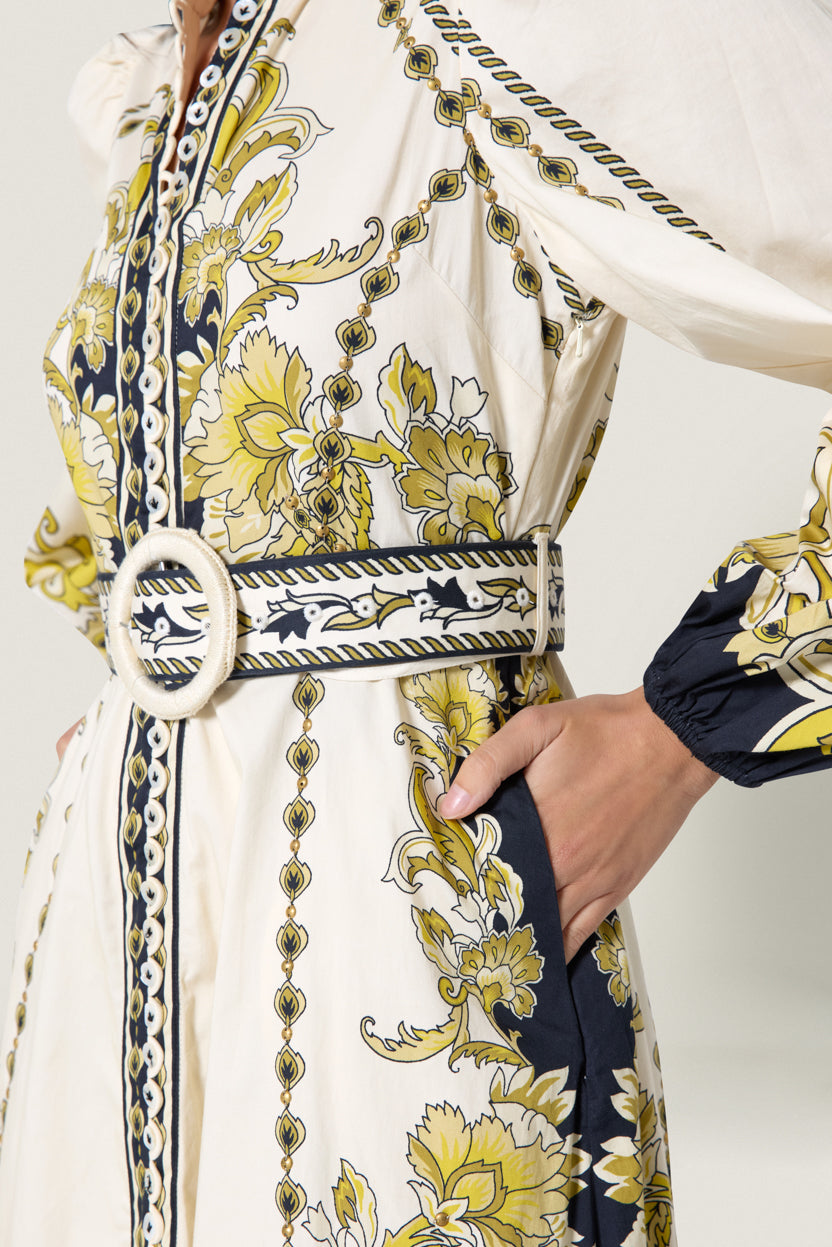 BAROQUEEN FLORAL DRESS