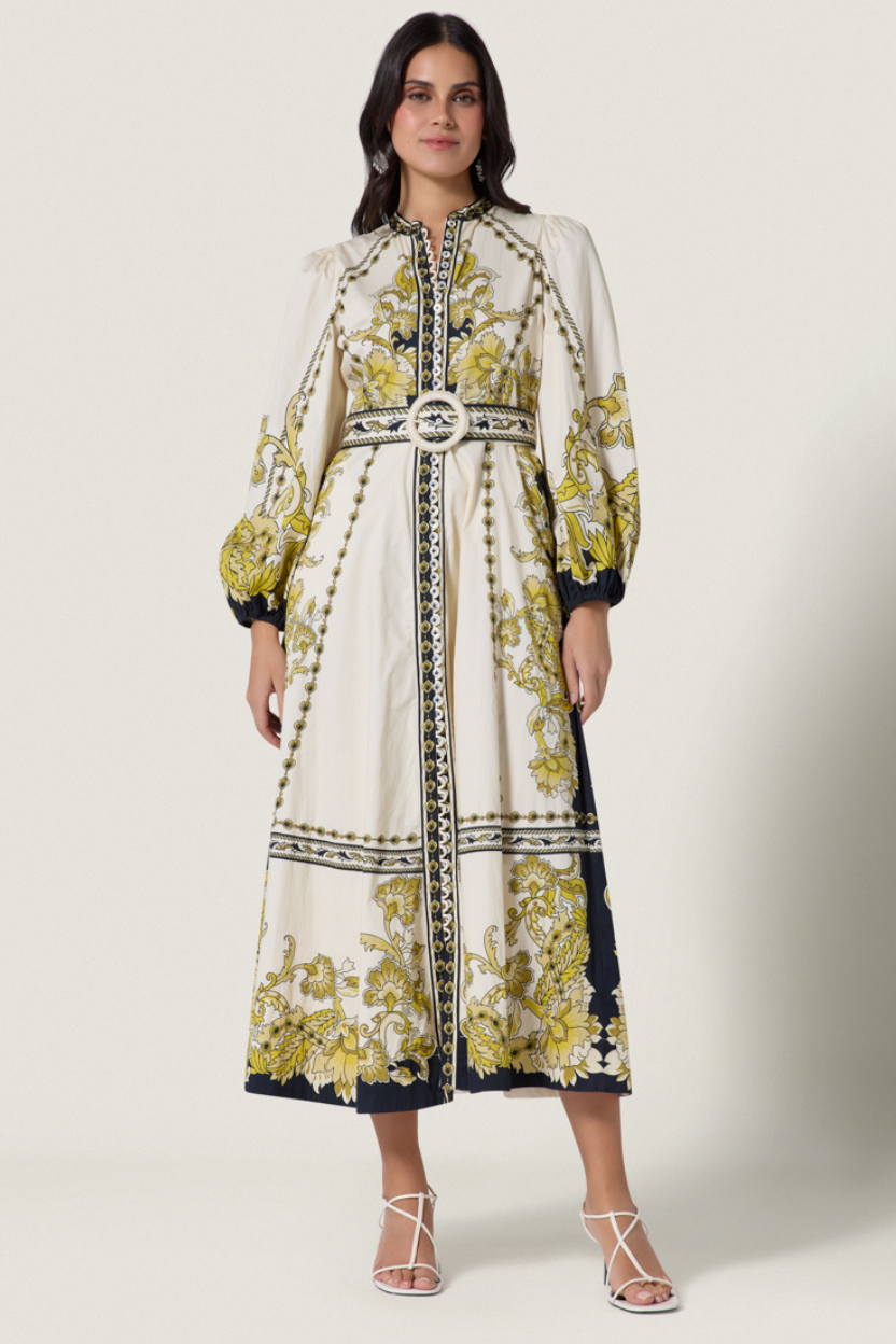 BAROQUEEN FLORAL DRESS