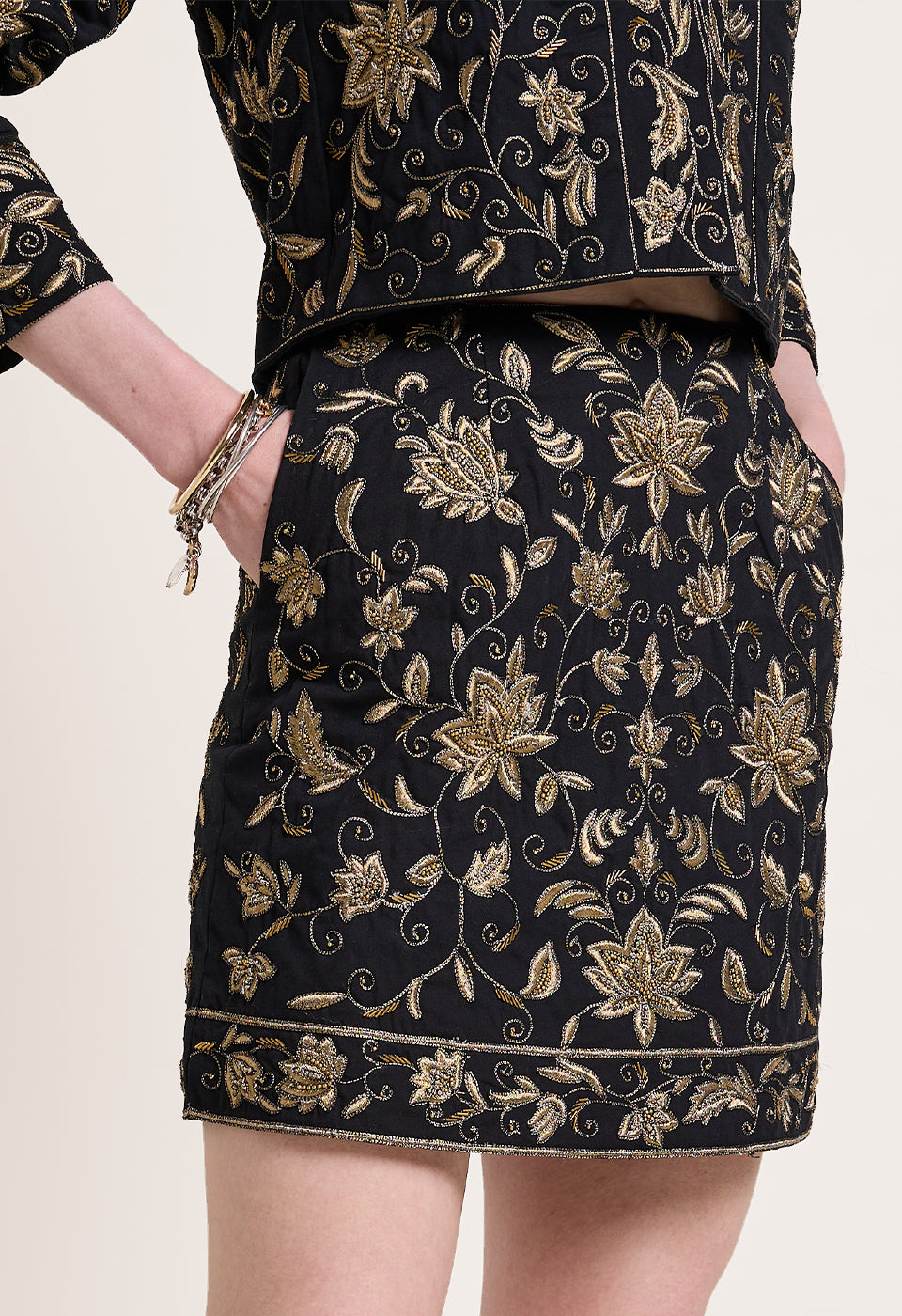 INGA MINI SKIRT ONYX Black / S