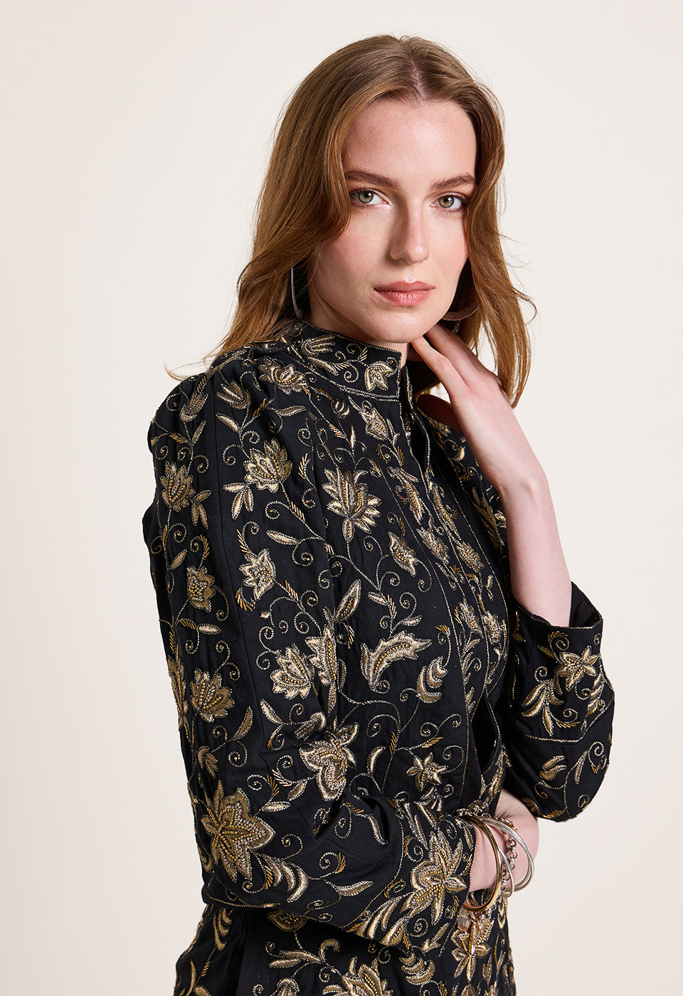 IVANNA GOLD JACKET Scarlett Poppies Jackets