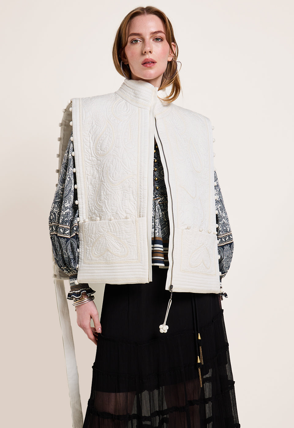 LEONIE VEST Scarlett Poppies Vest