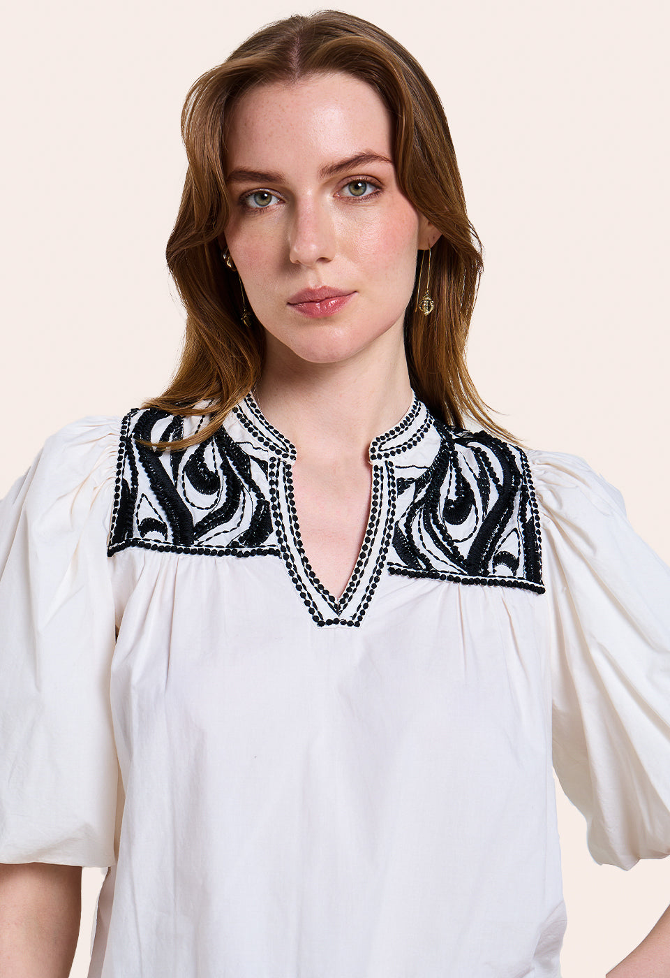 Sheila Top Scarlett Poppies Tops