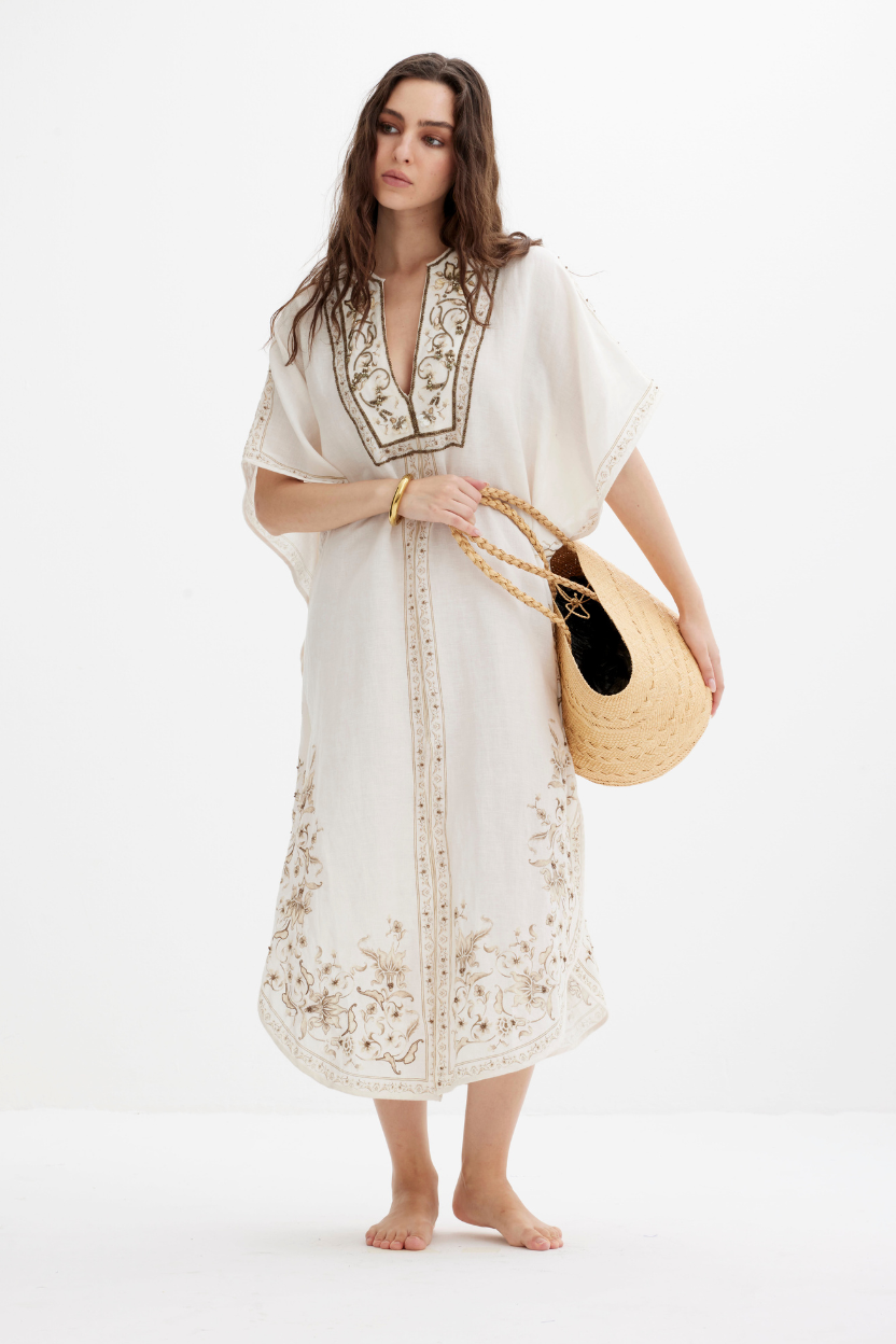 AMISHA KAFTAN Scarlett Poppies 