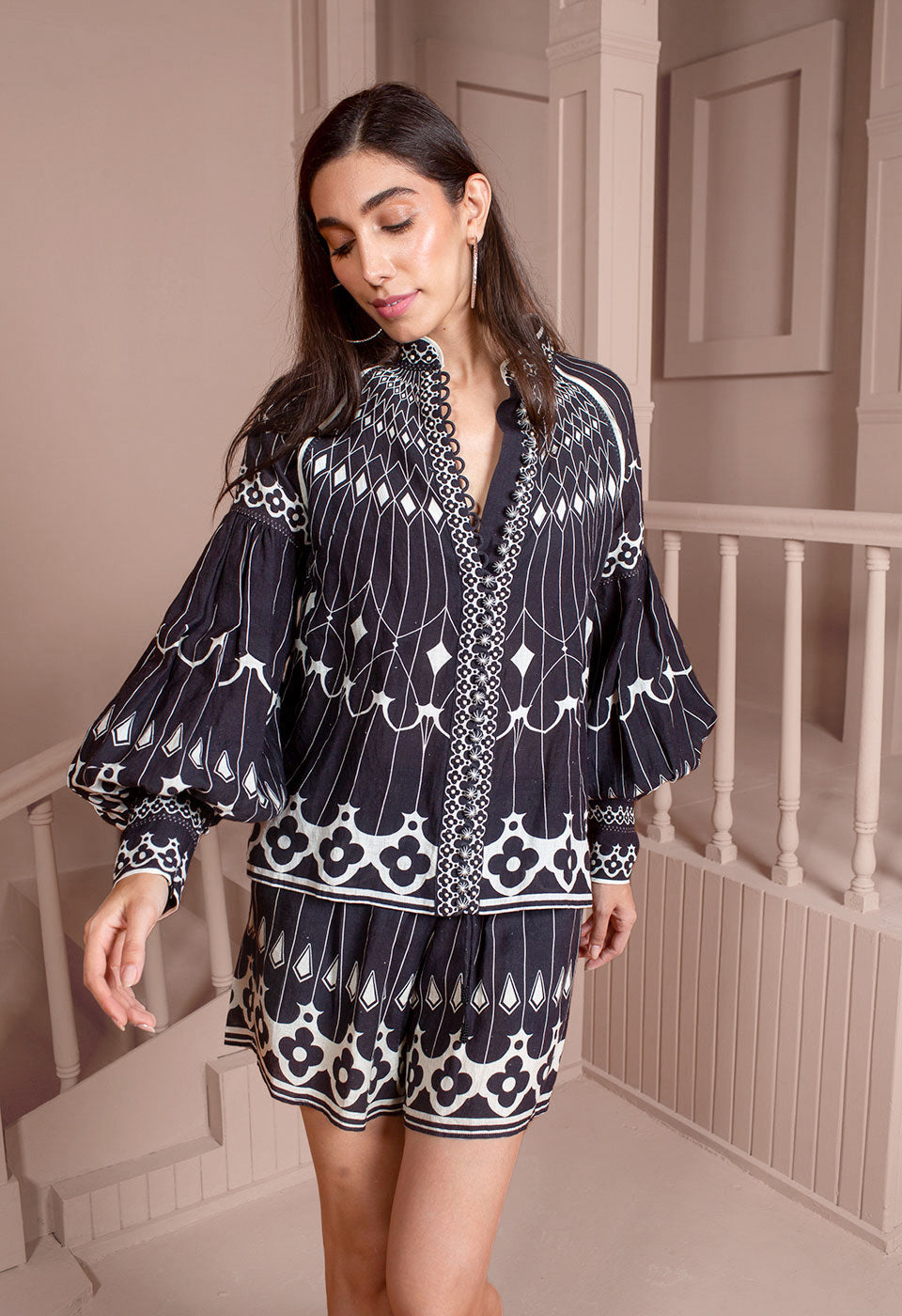 Pia Ruffle Print Top Pia Ruffle Print Top