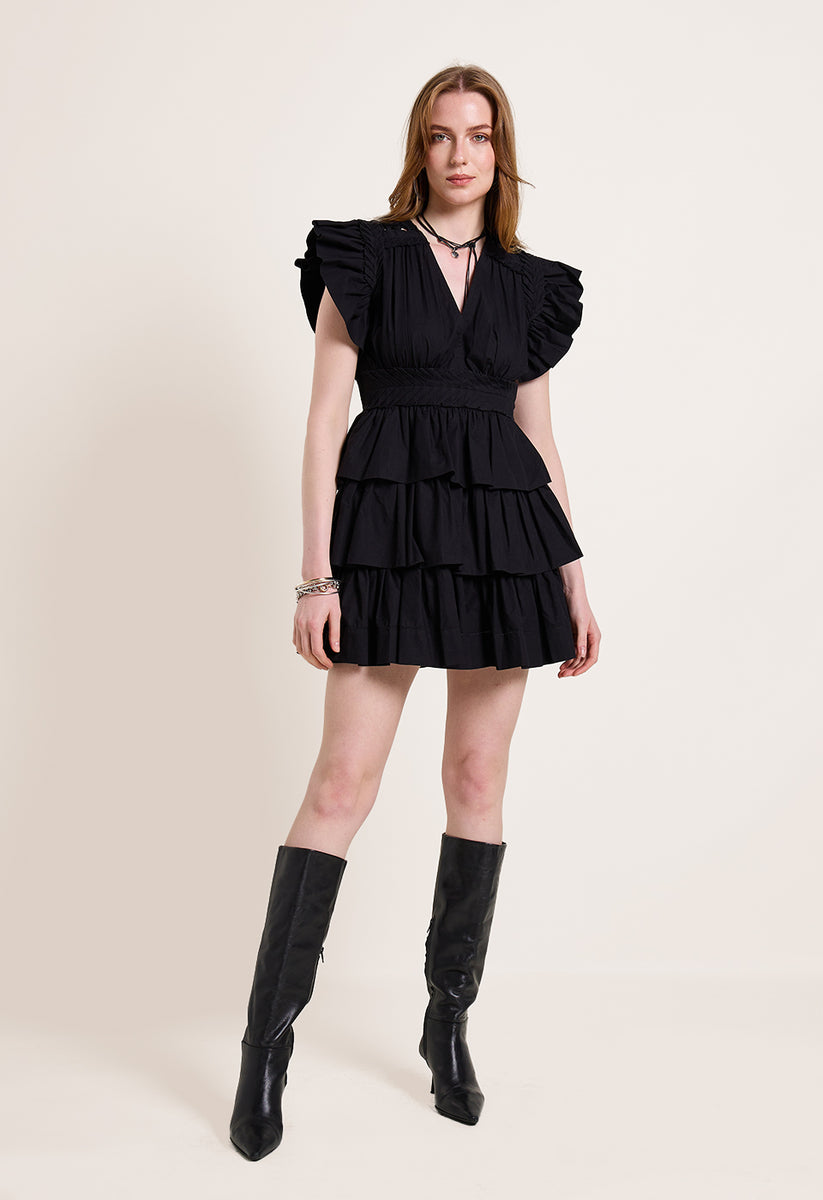 AURORA MINI DRESS | SCARLETT POPPIES OLIVE GREEN / XS AURORA MINI DRESS | SCARLETT POPPIES OLIVE GREEN / XS