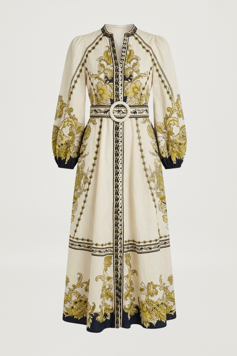 BAROQUEEN FLORAL DRESS