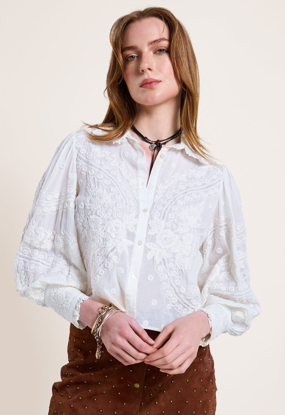 CHETNA TOP Scarlett Poppies 