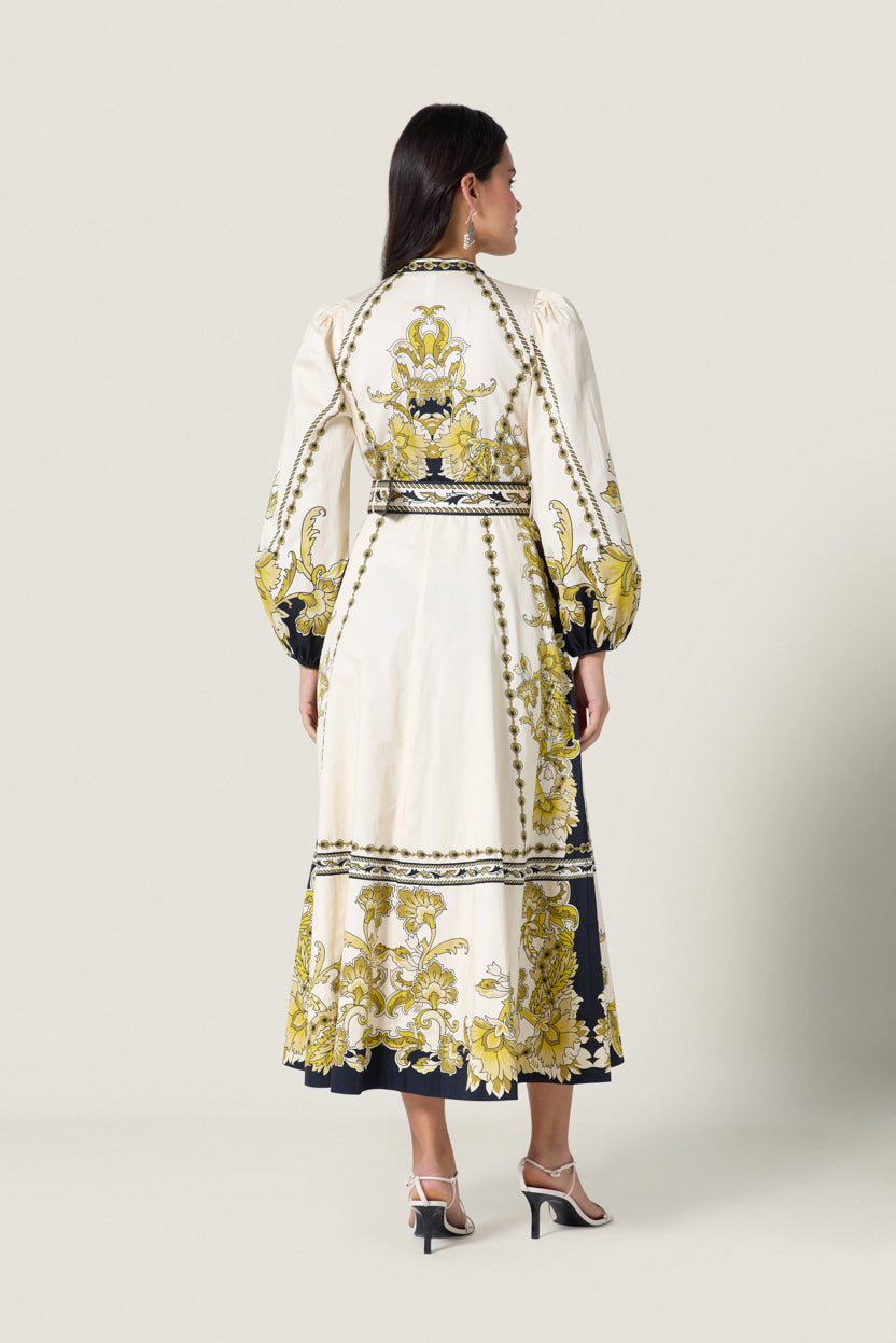 BAROQUEEN FLORAL DRESS