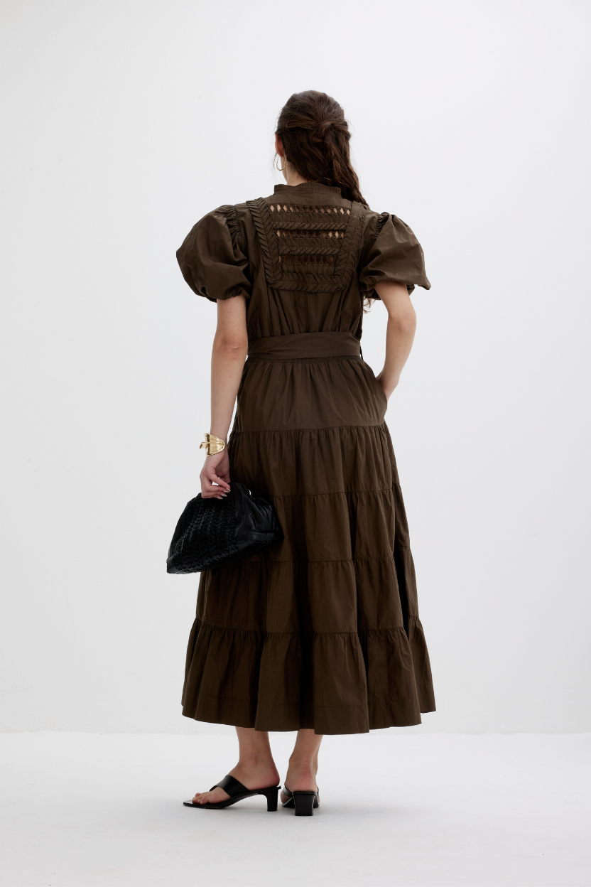 ETHEREAL MAXI DRESS | SCARLETT POPPIES ONYX Black / XS