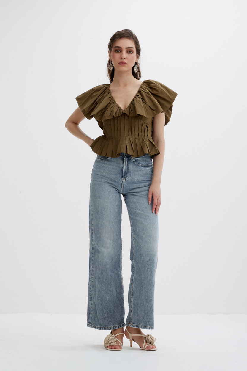 SAGAR TOP Scarlett Poppies 