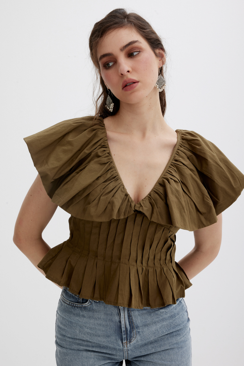 SAGAR TOP Scarlett Poppies 