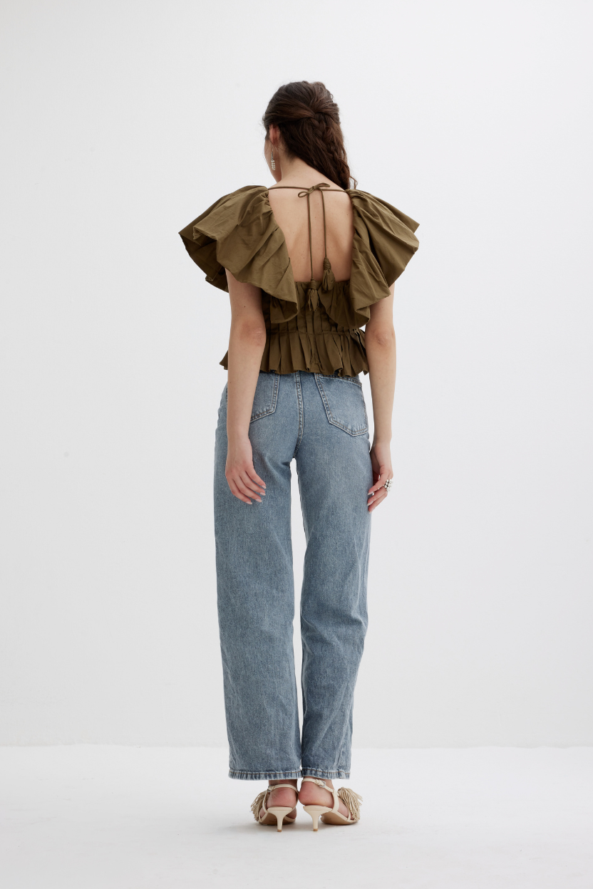 SAGAR TOP Scarlett Poppies 