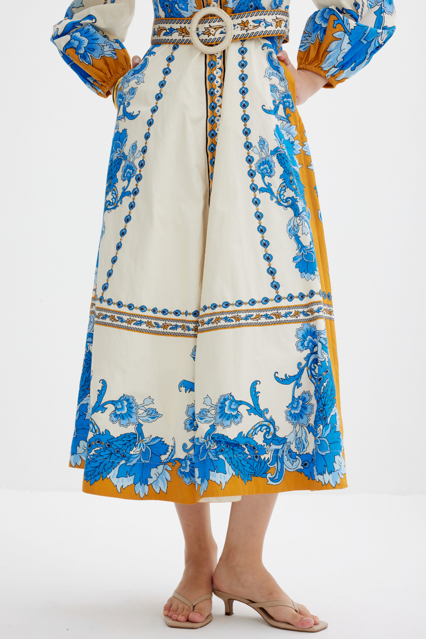 BAROQUEEN FLORAL DRESS Scarlett Poppies 