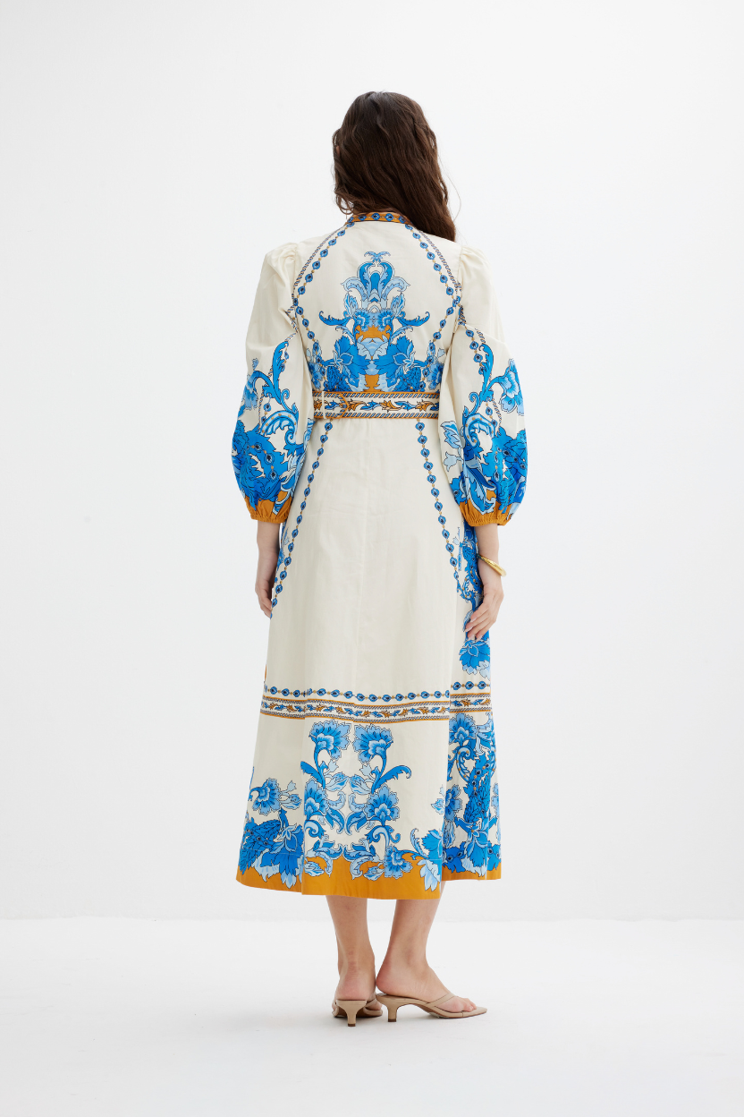 BAROQUEEN FLORAL DRESS Scarlett Poppies 