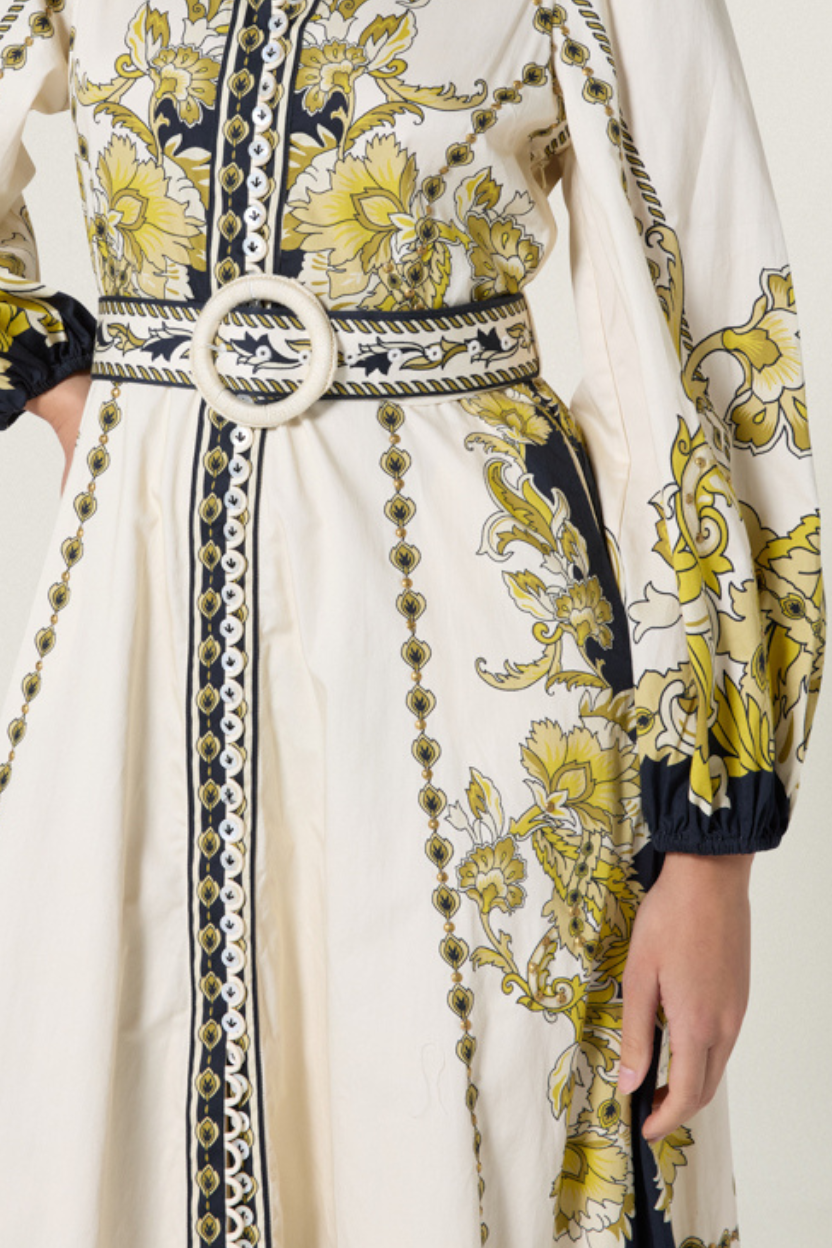 BAROQUEEN FLORAL DRESS