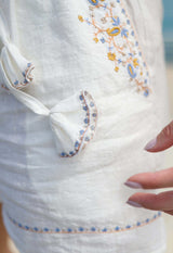 ESCAPE SHORTS - THE EMBROIDERED LINEN RESORT SHORTS Scarlett Poppies shorts, sets