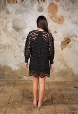 CISSI - THE EYELET EMBROIDERED SHIFT DRESS Scarlett Poppies Dresses