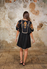 TRIBAL MOMENTS - THE MULTI COLOUR EMBROIDERY AND APPLIQUE POPLIN TOP Scarlett Poppies dresses