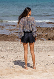 DEFINITE MINDS - FULL SLEEVE PRINTED SCHIFFON TOP Scarlett Poppies Blouses