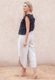KNOTS ABOUT YOU - COTTON TOP WITH HAND EMBROIDERY Scarlett Poppies Blouses