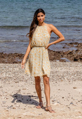 MIRACLE - PRINTED GEORGETTE HALTERNECK DRESS Scarlett Poppies Dresses