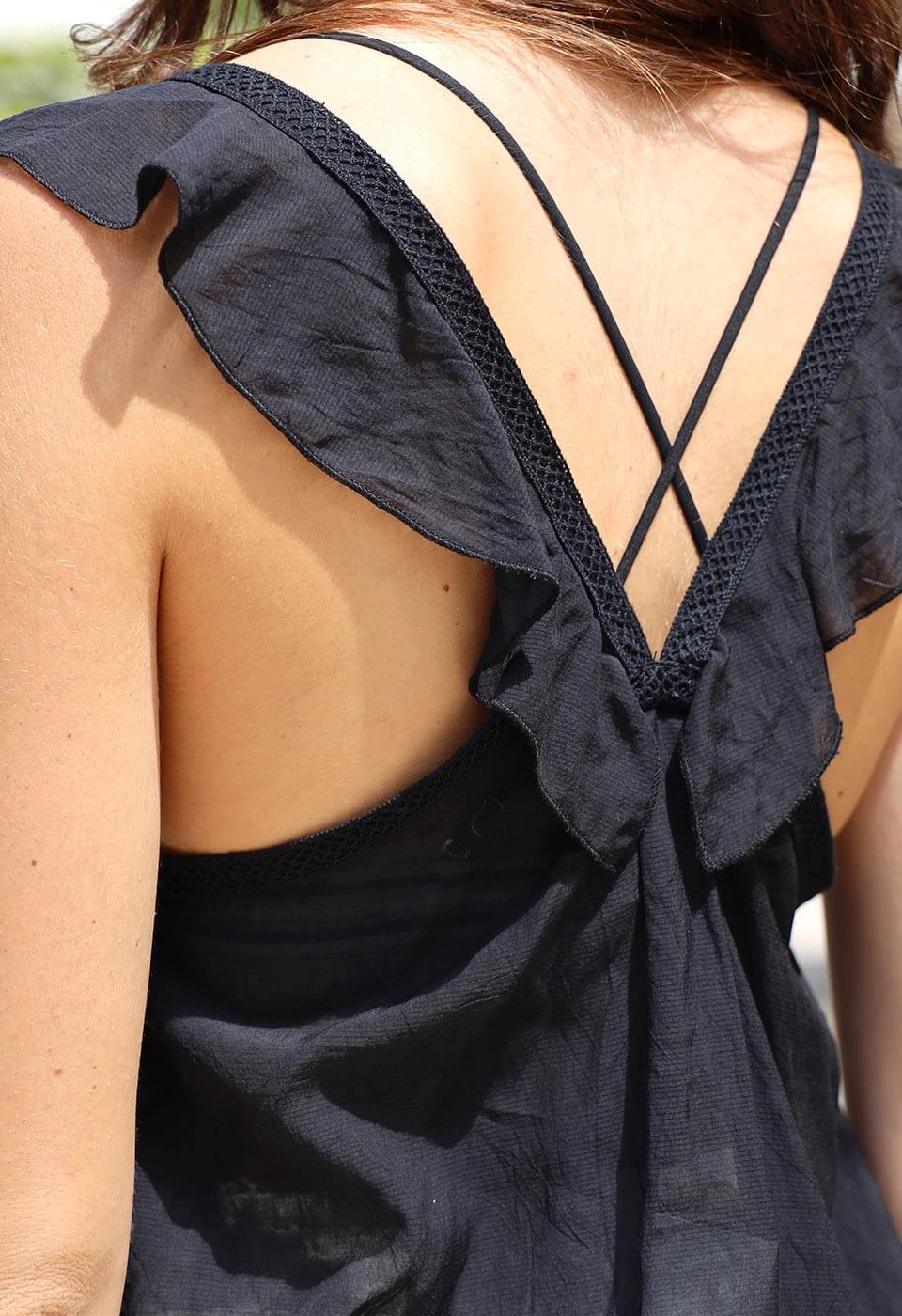 NICE - LACE INSERTED STRAP TOP Scarlett Poppies Tanks