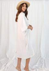 READY FOR THE BEACHES - OVERSIZED EMBROIDERED KAFTAN Scarlett Poppies Dresses